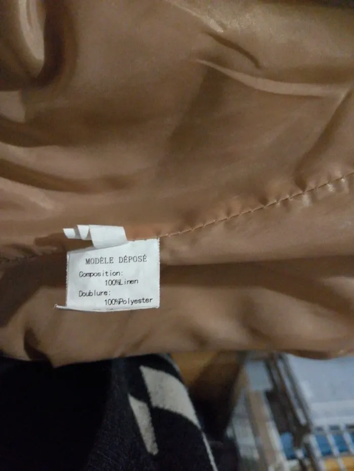 Veste légère beige escandelle taille M - photo numéro 8