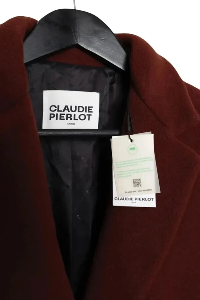 Manteau bordeaux Claudie Pierlot – Neuf avec étiquette – Taille XL - photo numéro 11