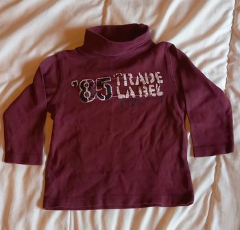 Col roulé manches longues 24 mois