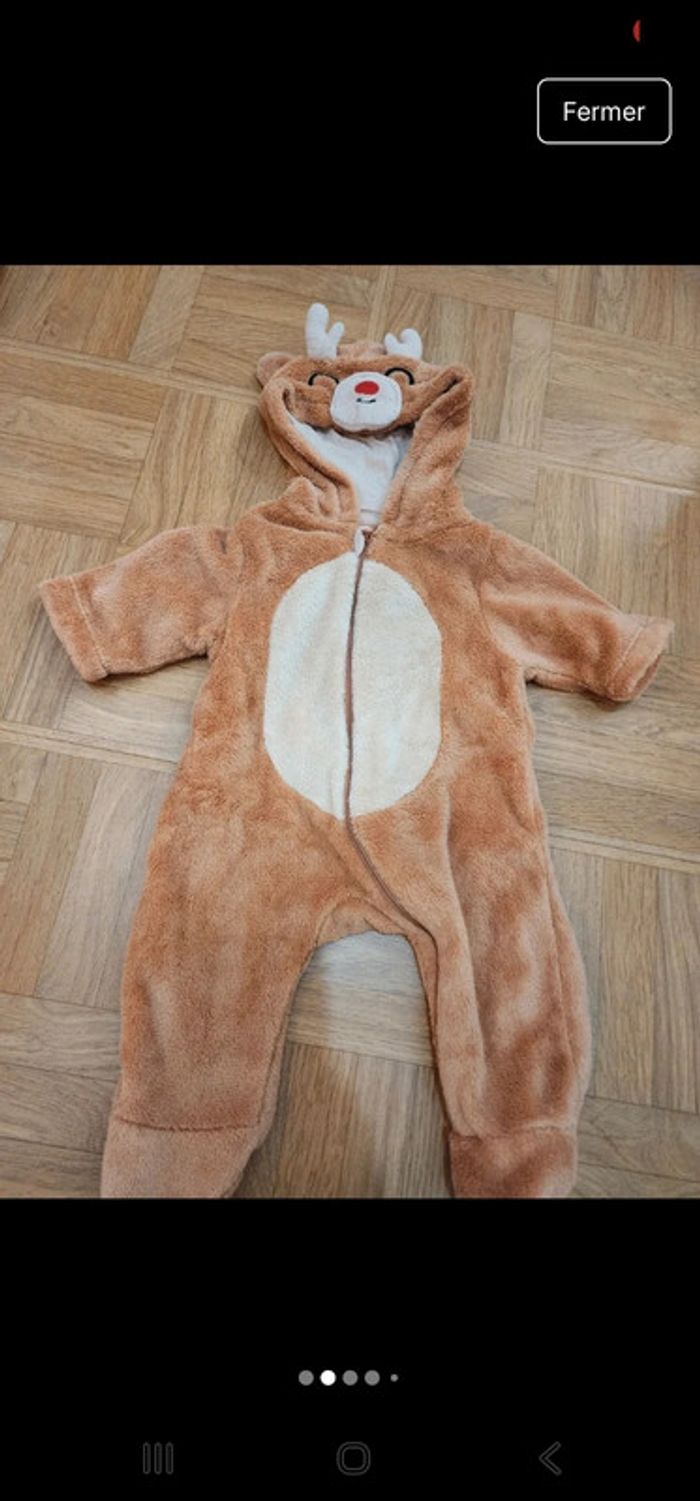 Pyjama cerf taille 3 mois - photo numéro 2
