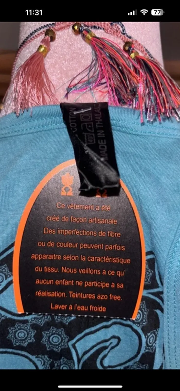 Robe légère coton artisanale débardeur - photo numéro 7