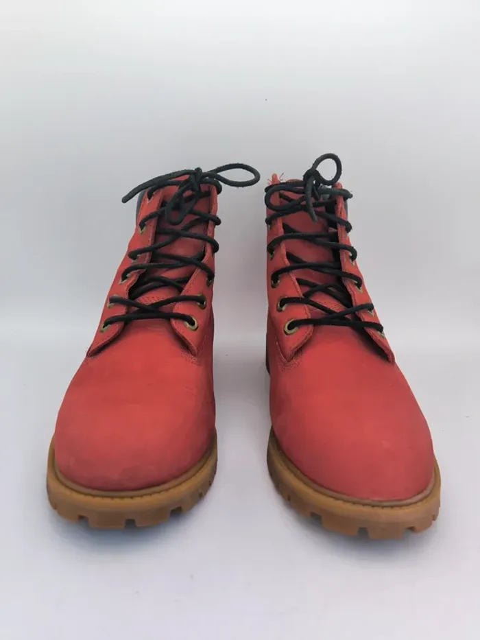Chaussures boots homme Timberland 6 rouge Taille 40 - photo numéro 3