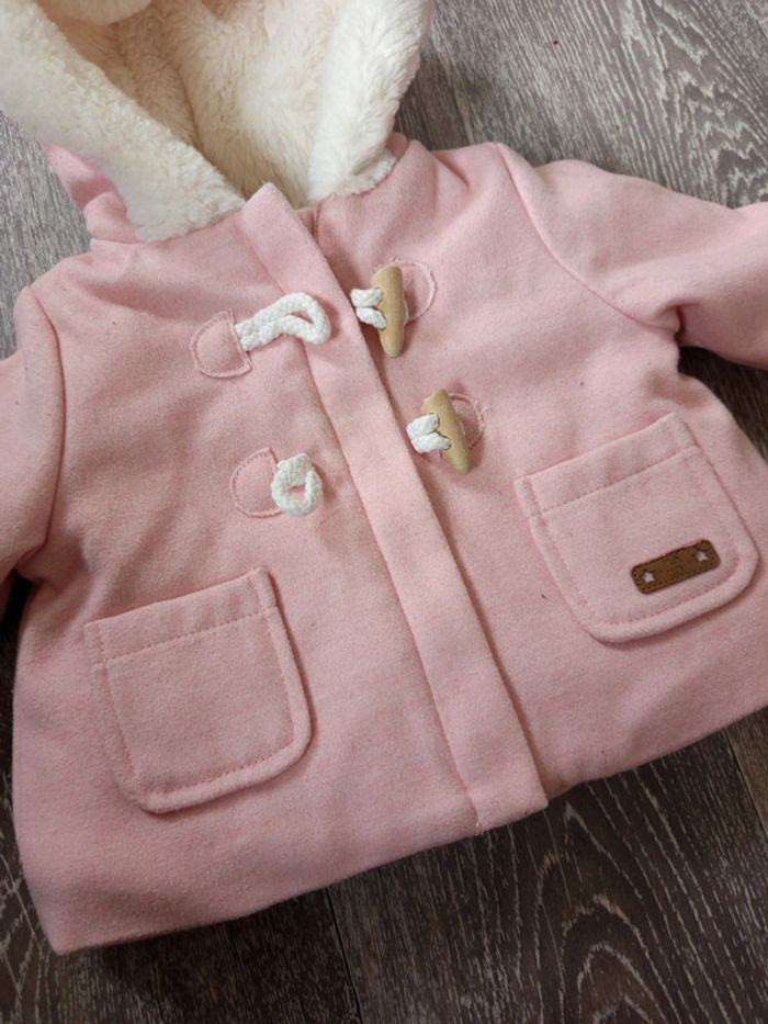 Manteau fourrure rose 3mois kiabi - photo numéro 2