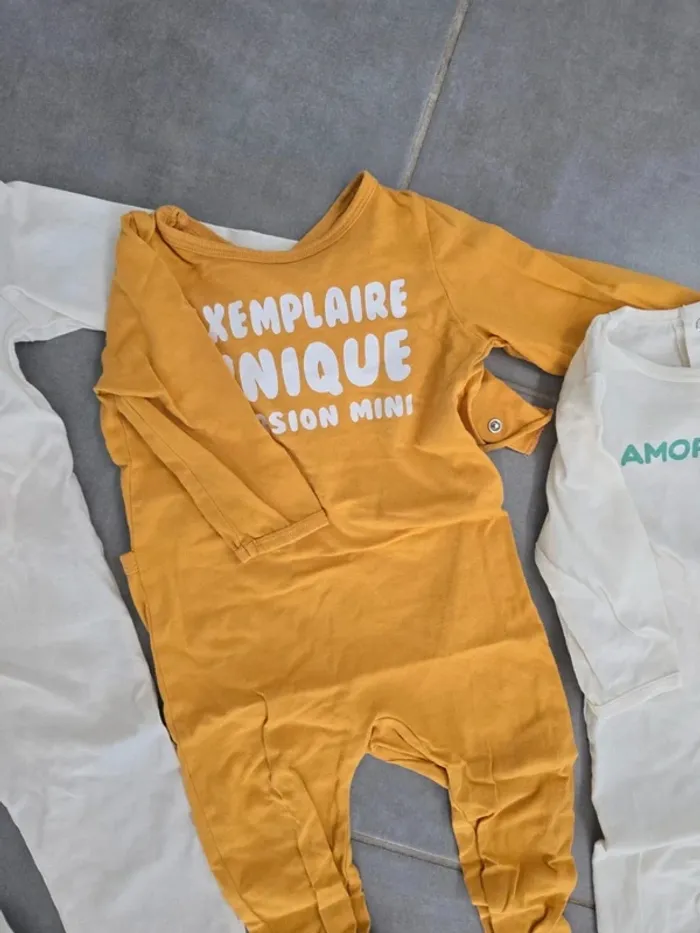 Lot de 3 pyjamas mi saison - photo numéro 3