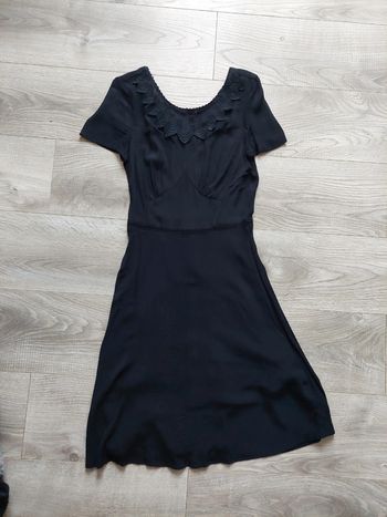 Robe crêpe noire naf naf neuve t 38