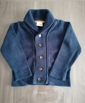 Gilet Col châle 23 mois