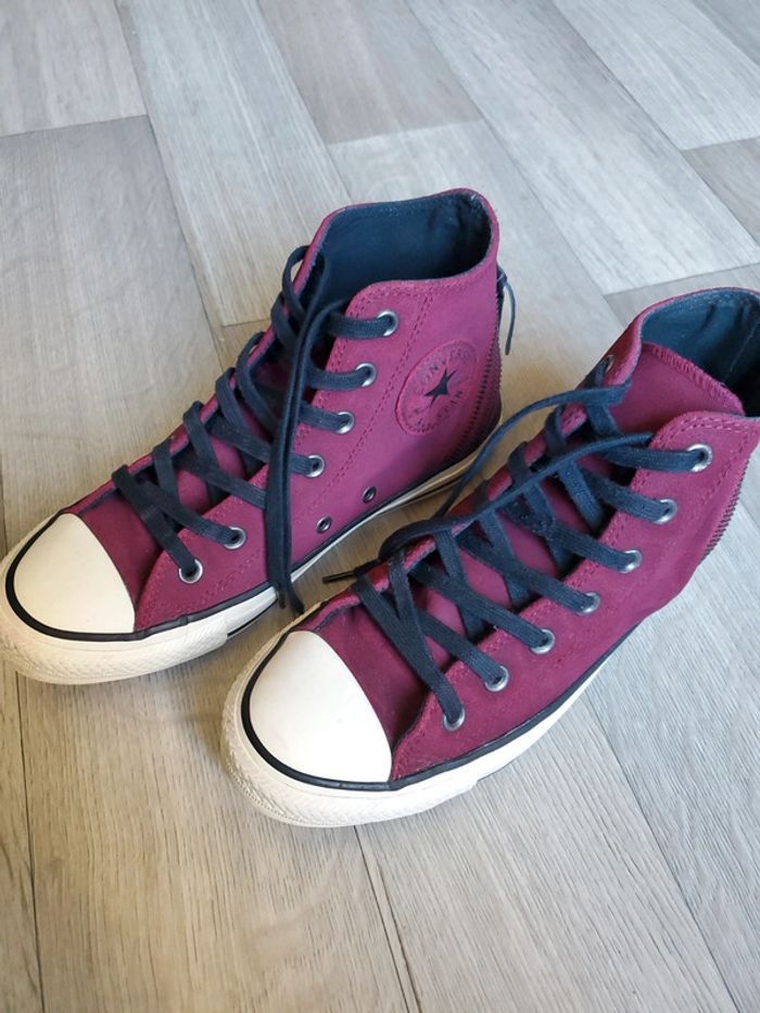 Converse bordeaux et noire P.38.5 - photo numéro 3