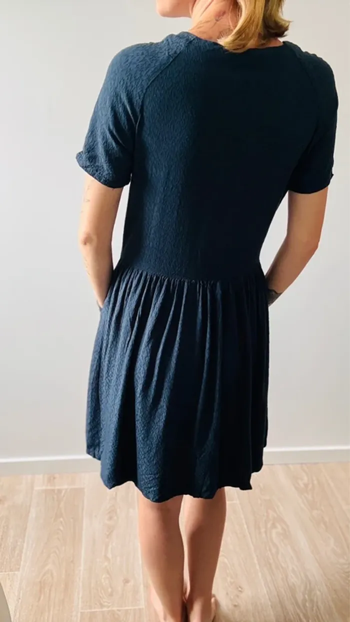 Robe bleu canard Bizzbee taille XS en très bon état - photo numéro 3