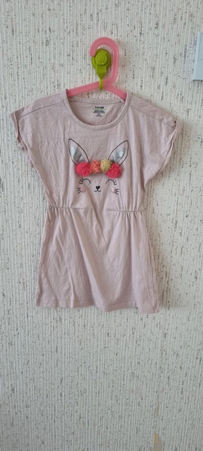 Robe lapin pompon robe taille 5 ans kiabi