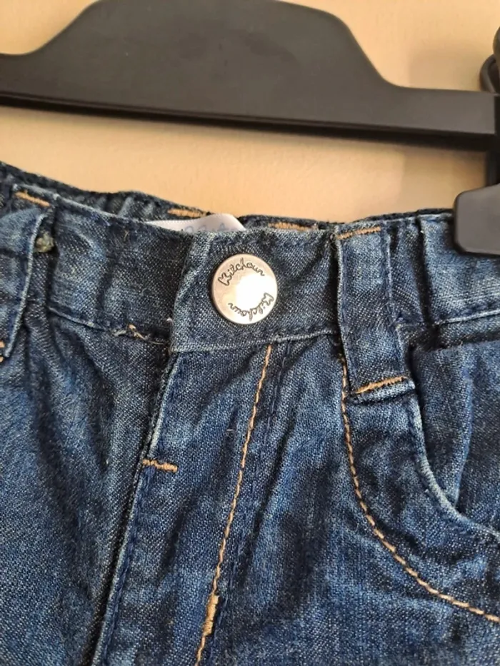 Pantalon jean bébé garçon 1 mois kitchoun comme neuf - photo numéro 4
