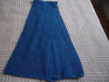 écharpe tricotée main