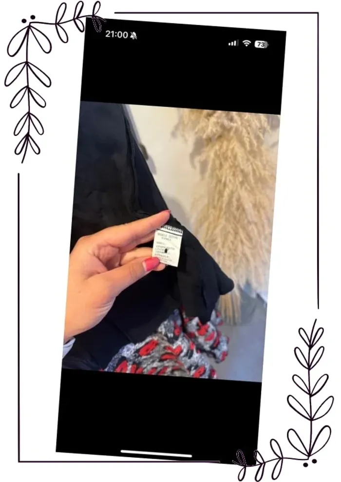 Jupe longue portefeuille GOA rouge floral T L neuve - photo numéro 8