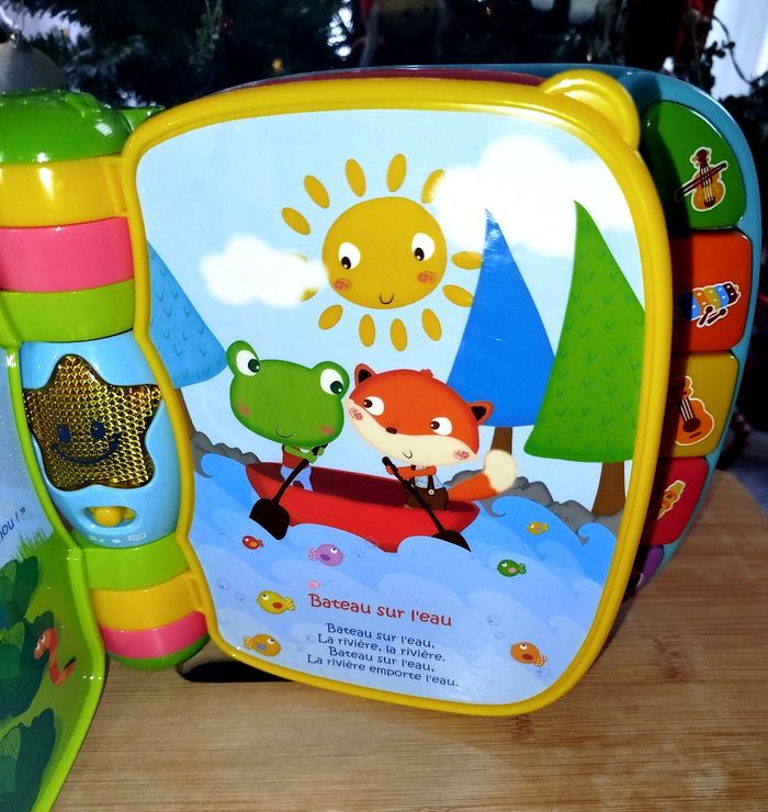 🎄 VTech Livre Interactif Do Ré Mi Super livre enchanté Bleu - photo numéro 3