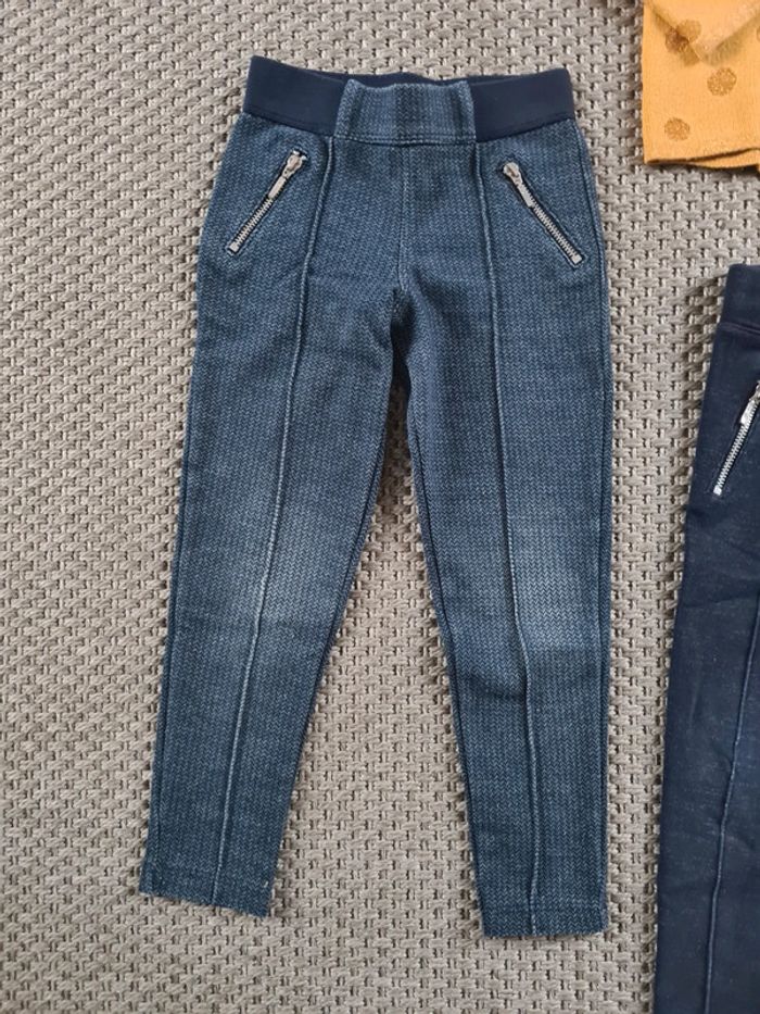 Lot de 3 jeggings et 1 pull fille - 4 ans - photo numéro 15
