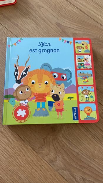 Livre puzzle Léon est grognon