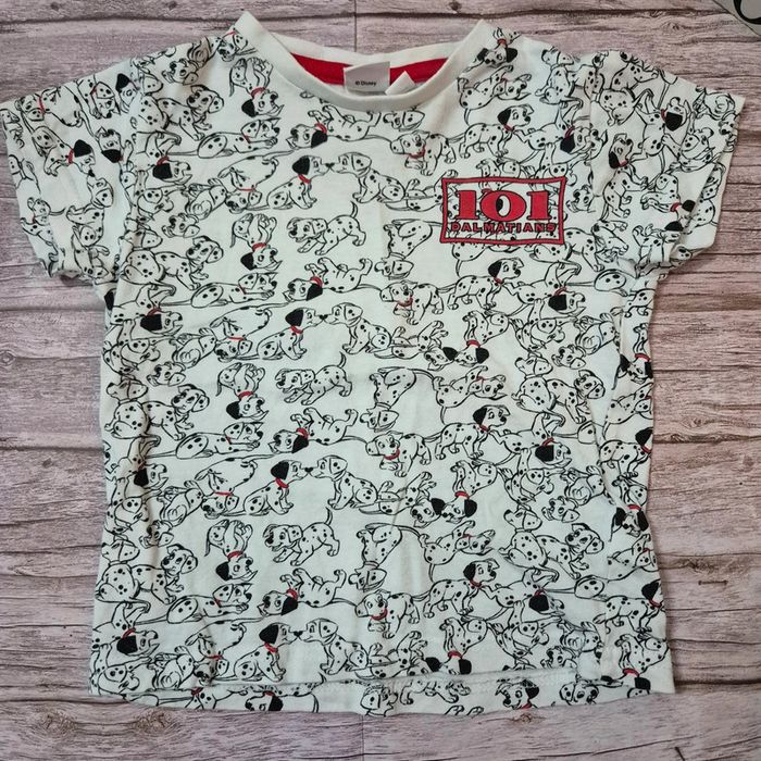 T shirt blanc les 101 dalmatiens disney Taille 36mois - photo numéro 2