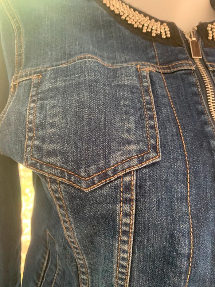 Veste en jean Mosquitos fantaisie taille 40 - photo numéro 4