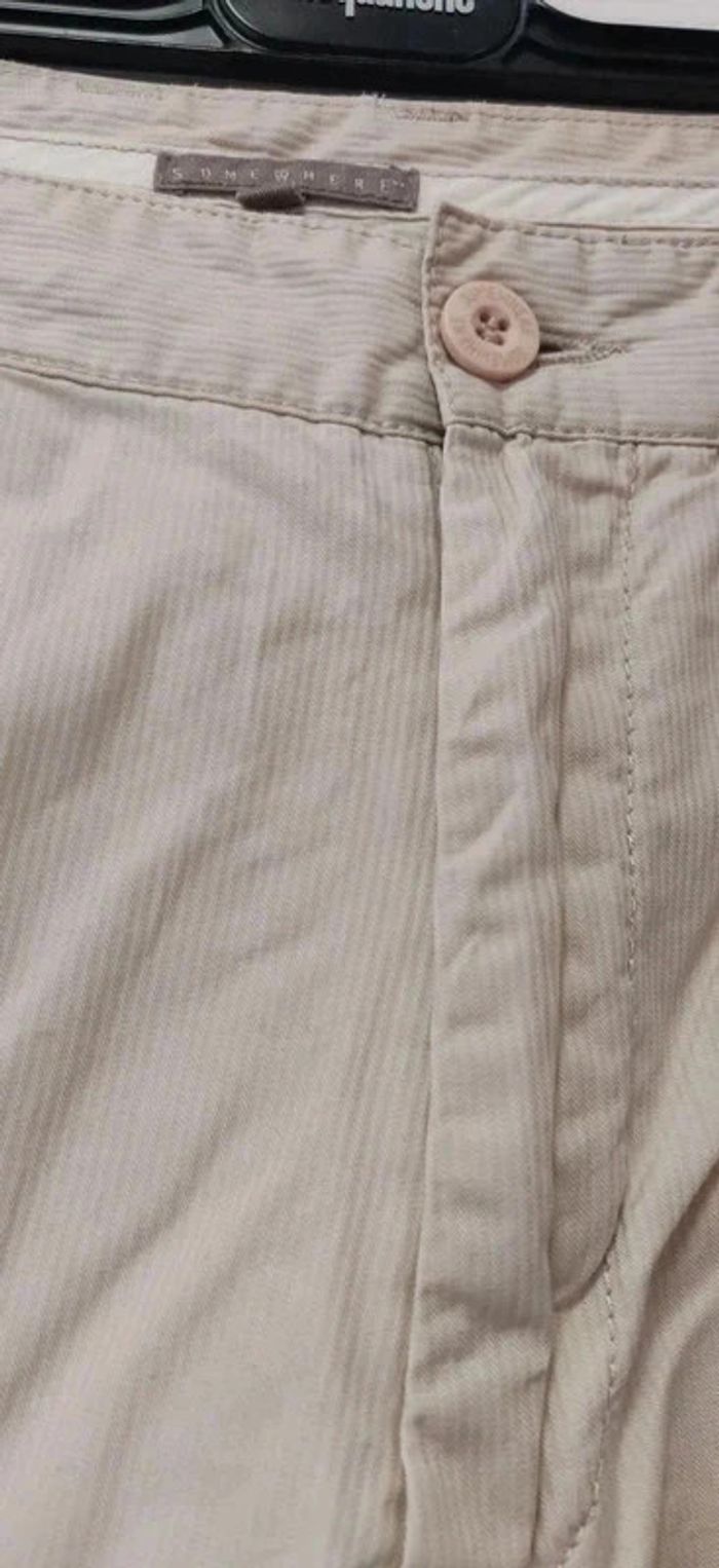 Pantalon homme beige crème Somewhere 46 - photo numéro 3