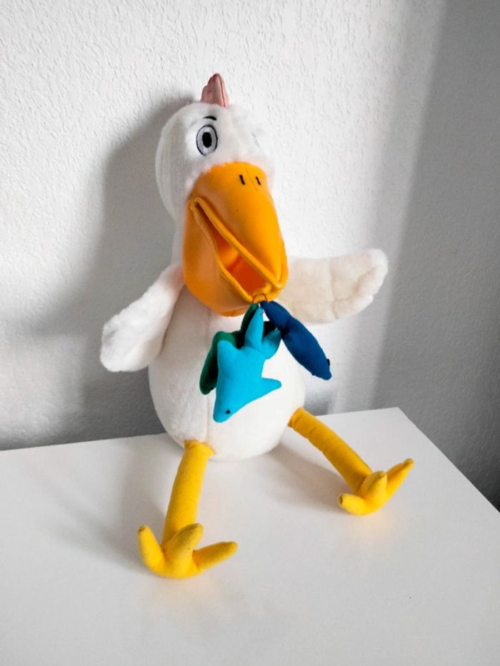 Peluche pélican - 36 cm - photo numéro 4