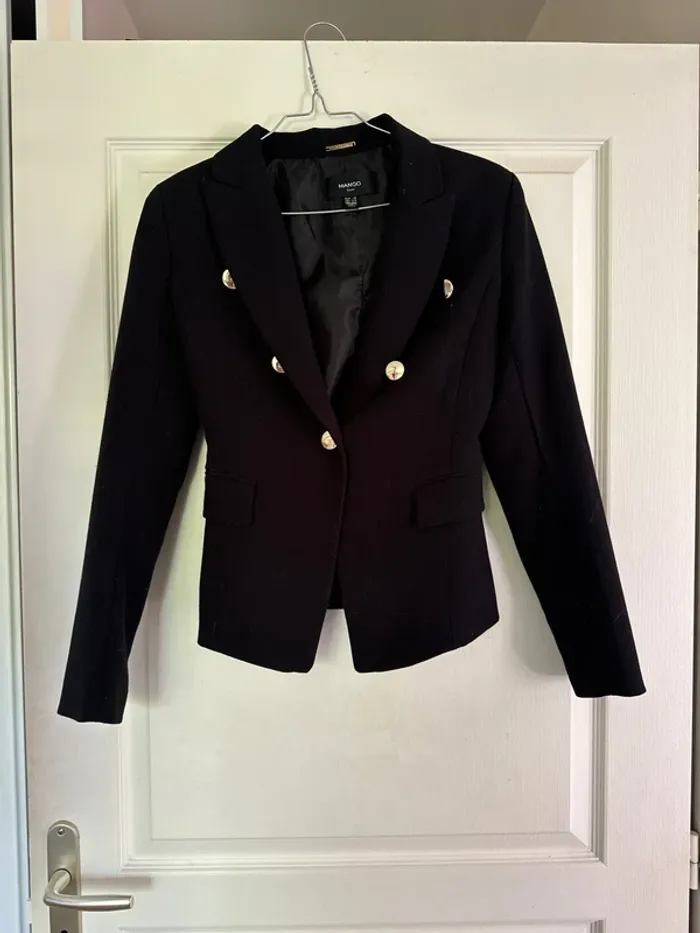 Blazer cintré noir porté 2 fois