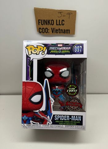 Funko Pop Mechstrike Monster Hunters 997 Spider-man Limited Edition Glow Chase GITD Special edition