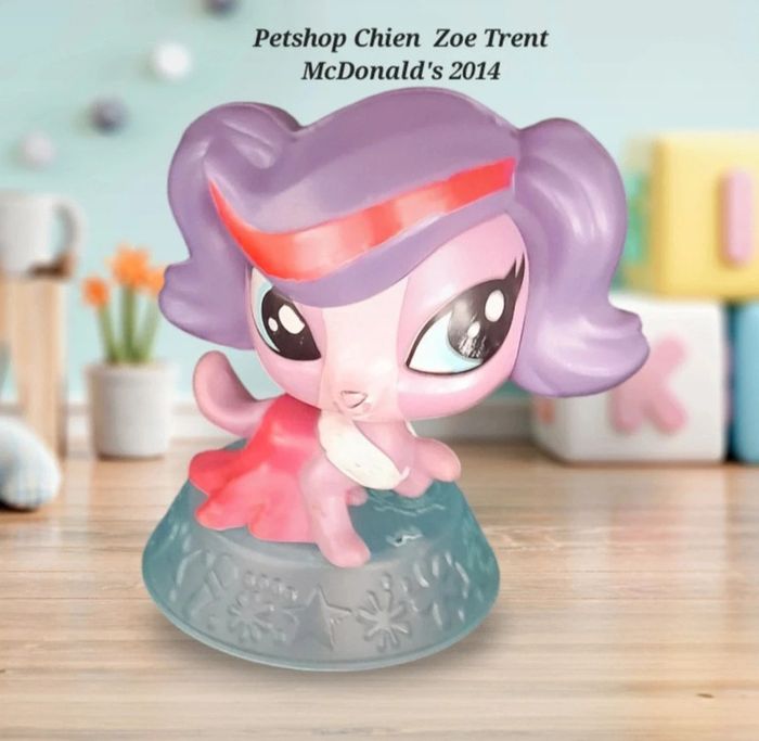 Little Petshop Chien Zoé Trent LPS Hasbro - MC Donald's 2014