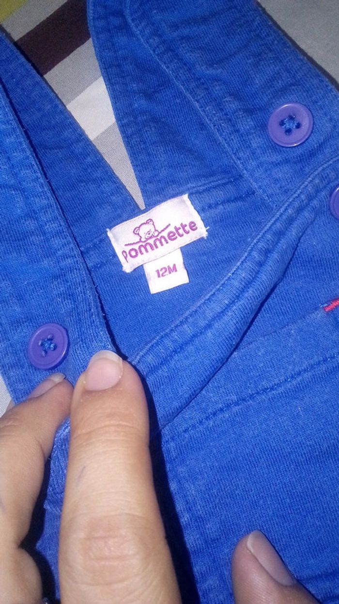 Salopette short bleu - photo numéro 2