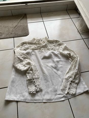 Chemisier Naf-Naf, blanc, taille 36