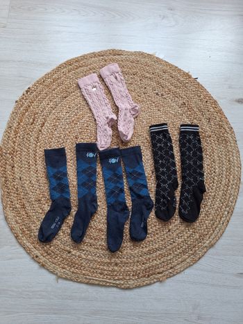 Lot de chaussettes d'équitation 31-34
