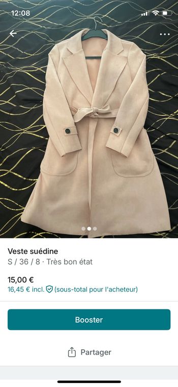 Veste suédine