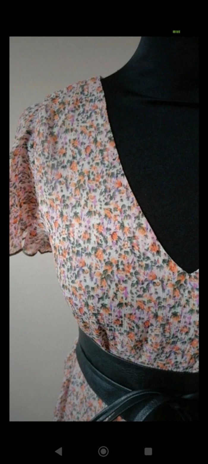 Robe assez longue fleurie 36 Jacqueline de Yong (sans ceinture) - photo numéro 3