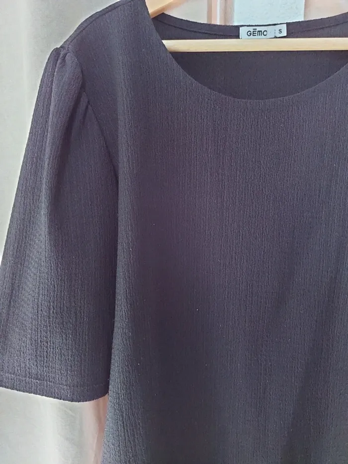 Blouse noire manches 3/4 - photo numéro 2