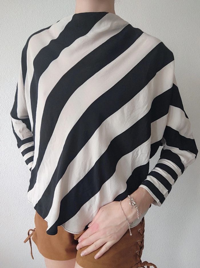 Blouse ample rayé noir blanc / Primark - 34/XS à 38/M - photo numéro 8