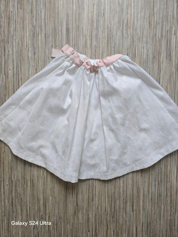 Jupe blanche motifs coeurs - Orchestra - Taille 8 ans - photo numéro 4