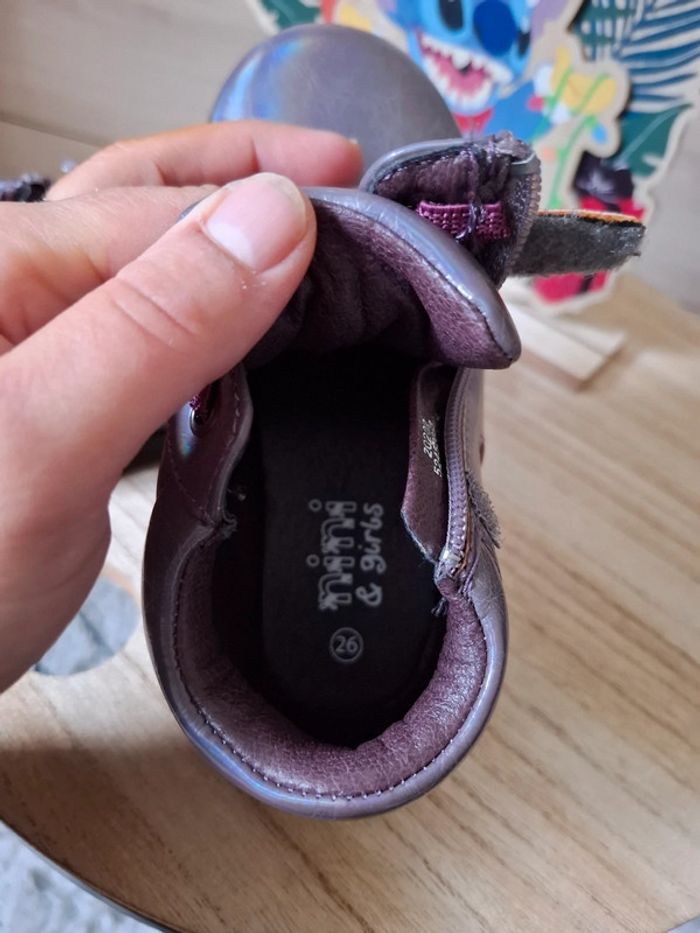 Superbe chaussure brillante/nacre T 26 🌺 nini & girls 🌺 neuve avec étiquette - photo numéro 6