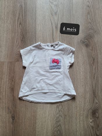 Tee-shirt fille 6 mois