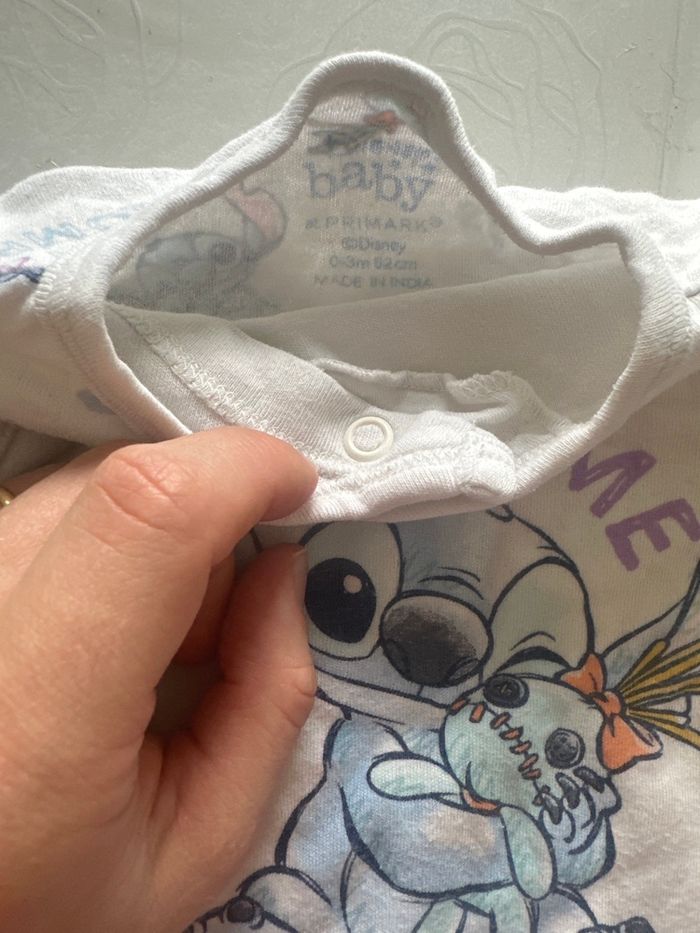 Pyjama stitch 0-3 mois - photo numéro 2