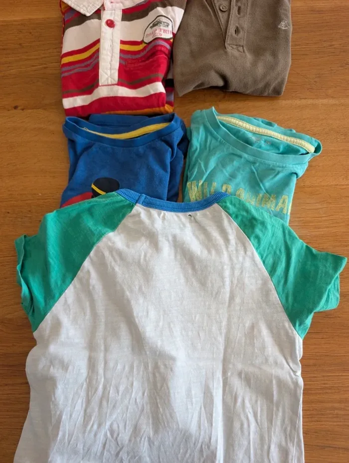 Lot 6 tee-shirts et polos manches courtes 5 ans garçon - photo numéro 5