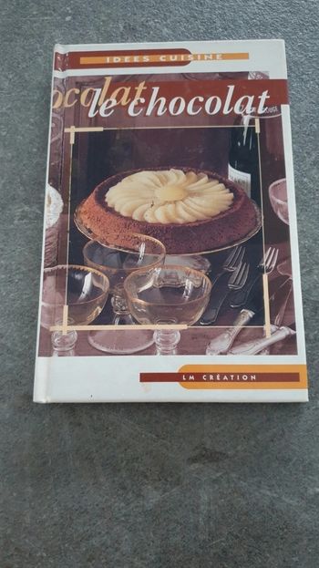 Livre de recettes sur le chocolat