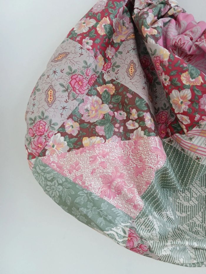 Sac artisanal patchwork multicolore - photo numéro 3