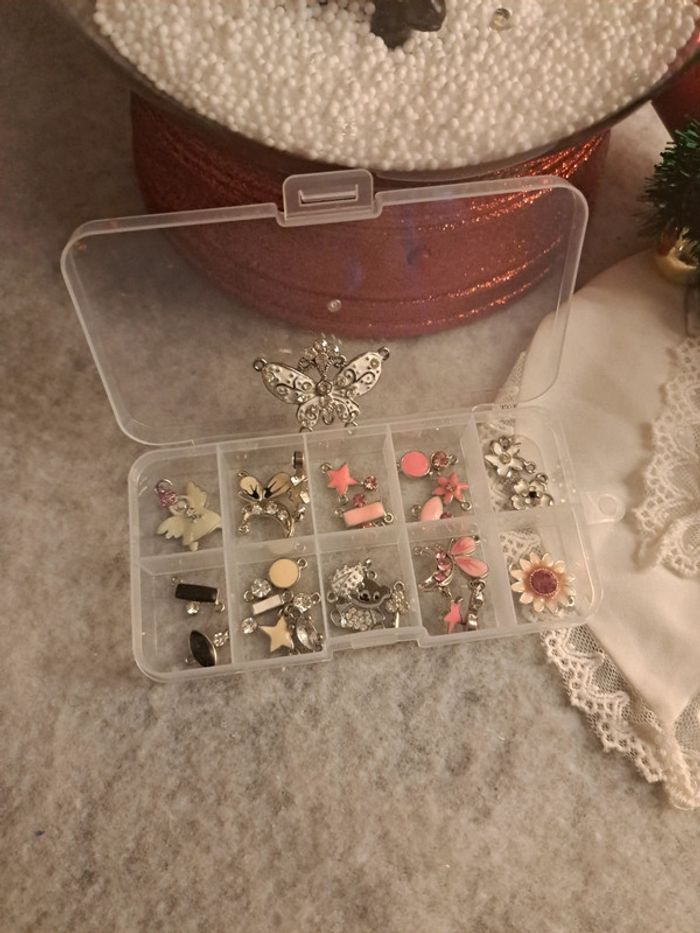 Lot de petites breloques acier inoxydable - photo numéro 3