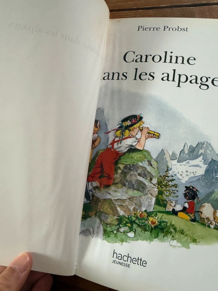 Moyen 2 - Livre édition limitée reliure rouge Caroline dans les Alpages Pierre Probst bd - photo numéro 5