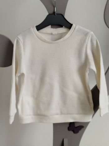 Sweat crème taille 4-5 ans