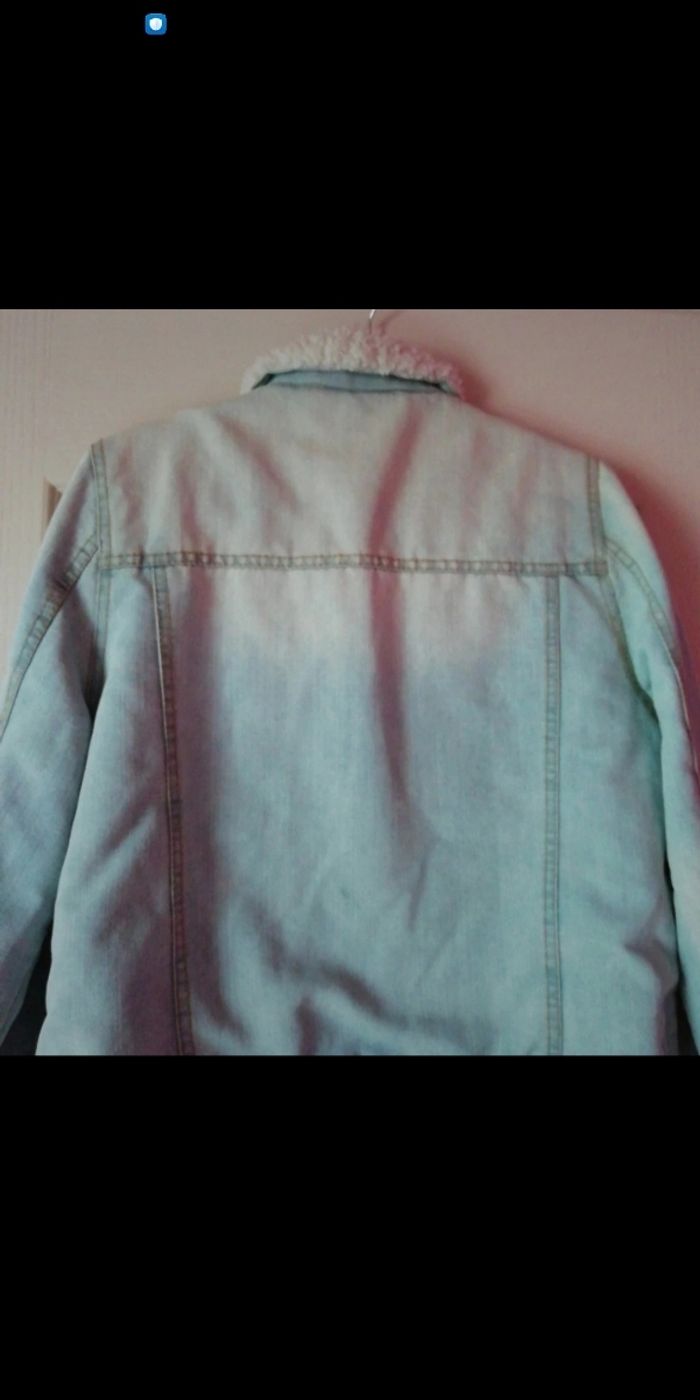 Blouson  demin fourrure - photo numéro 5