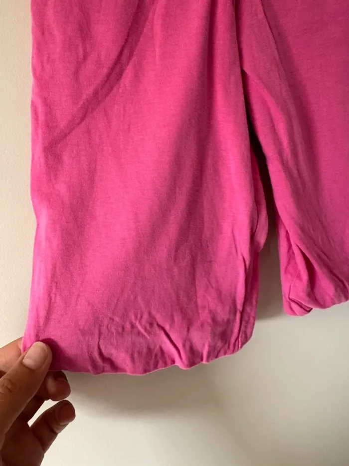 👖 Pantalon sarouel rose - bébé fille -2 ans - 100% coton- jaar-ani- très bon état - photo numéro 2