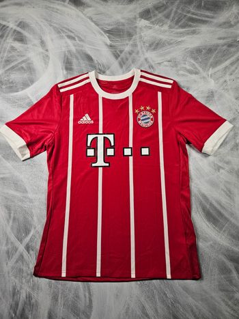 Bayern Munich Adidas rouge et blanc Vintage Football - Taille S