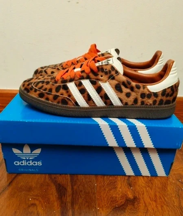 Adidas Samba Preloved Léopard Rouge 42 - photo numéro 4