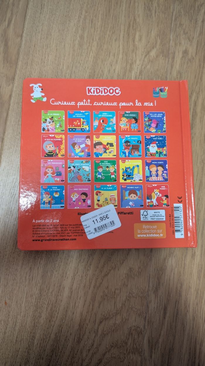 Livre kididoc vive l'école - photo numéro 2