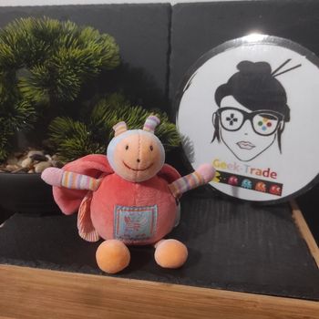 peluche doudou Libellule Moulin roty doudou Zéphir et Zoé rose bleu coccinelle