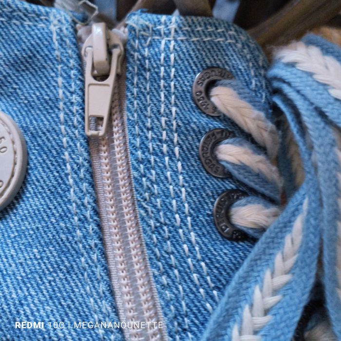 👖 Baskets Montantes Fille Pointure 31 – Pataugas 💙 Style Jean & Plateforme – Très Bon État - photo numéro 8